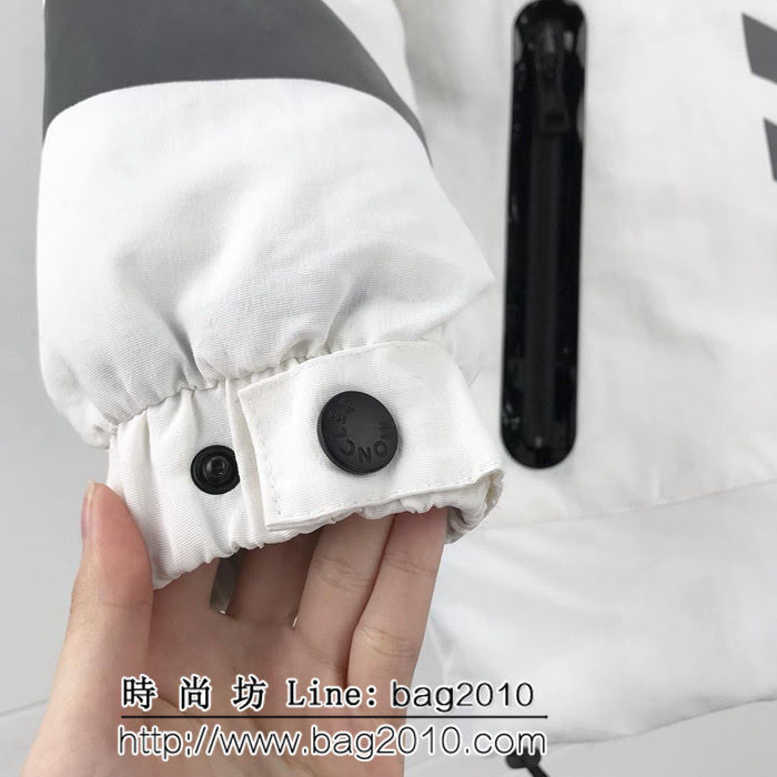Moncler X OFF 18秋冬新款羽絨服 定制3M反光剪頭 雙層覆蓋設計 高版本情侶款 ydi2556